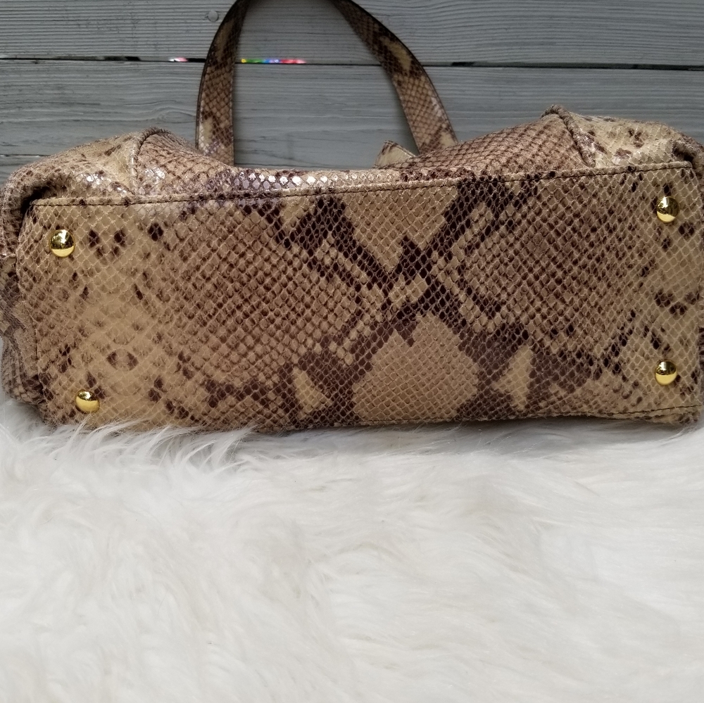 NWT Michael Kors Beverly Large Python Satchel - Picture 5 of 15
